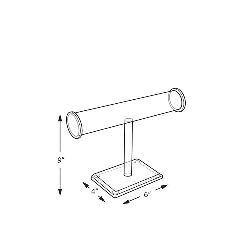 Porte-comptoir unipolaire. Dimensions totales: H 9 po x l 14 po