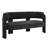 Upholstered Barrel Backrest Loveseat Sofa-734679137