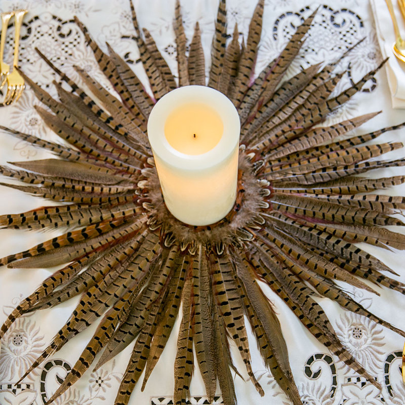 Natural Pheasant Tail Wreath
