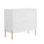 Gosa 3-Drawer Nightstand Modern Tall Bedside Table with Storage Drawers-1041041359