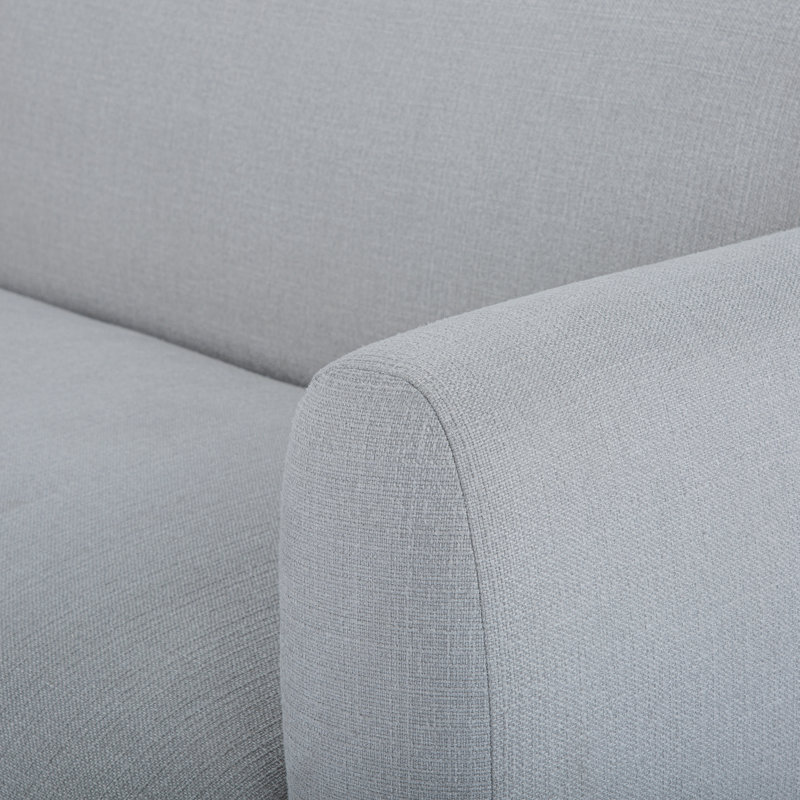 Tulum Sofa, Metro Light Gray Linen Blend, 68" W