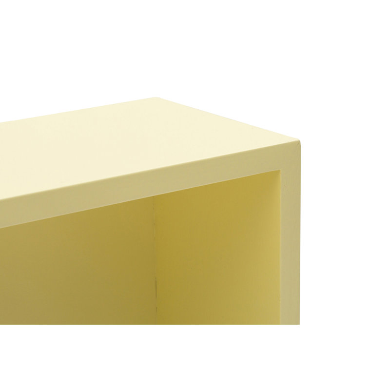 Alecto 80cm H x 40cm W Cube Bookcase, Yellow