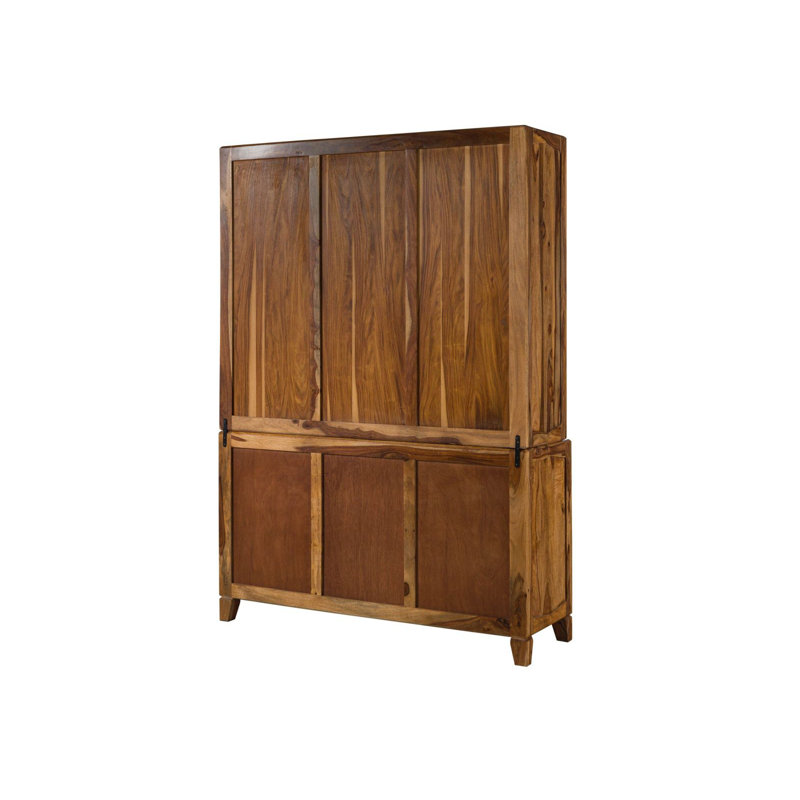 Ancona Display Cabinet, Brown Lacquered