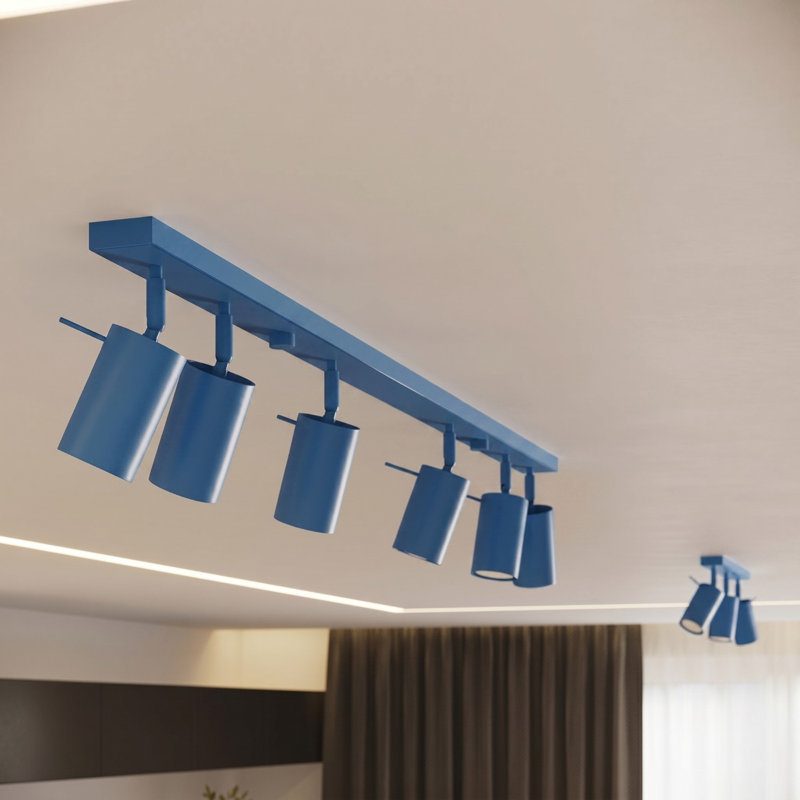 Wall lamp RING white with a switch, 8x16x8 cm, Light Blue