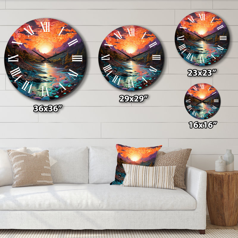 Horloge murale Sunset, Moyenne