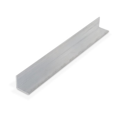 Outwater Industries Extruded Aluminum Angle Alu369-P Polished 3/4''X3/4''X1/16'' Aluminum Angle Moulding 48 Inch Lengths (Pack Of 3)