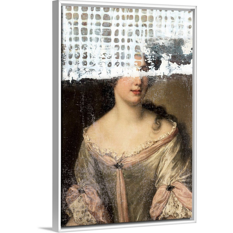 Papercut I, reproduction d’art sur toile, Cadre blanc, H 38 po x l 26 po x P 1,75 po