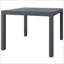 Table d'extérieur, table d'extérieur rectangulaire en aluminium