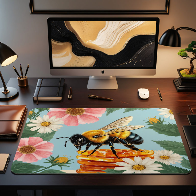 Polyester Desk Pad, 14.4x12.1