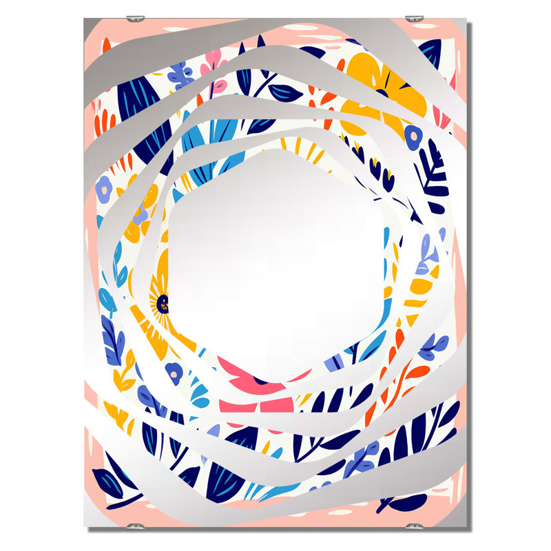 Miroir mural décoratif Makel - Bouquets assortis MIR141497, 40 po x 30 po