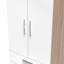 Fully Assembled Vanleer Contrast 2 Door Wardrobe-1968346408