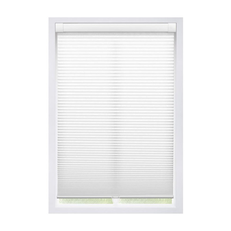 Store alvéolaire filtrant la lumière No Drill EZ Grip, blanc, l 44 po x H 64 po, White, 44" W x 64" H
