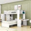 Lit superposé avec bureau, tablettes et tiroirs, garde-robe-119617992-119617994