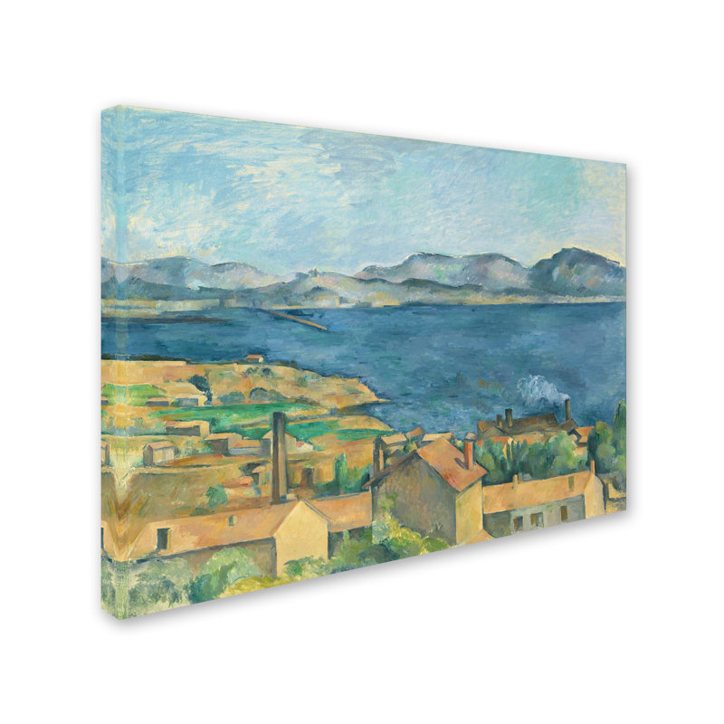 « the bay of marseilles », reproduction sur toile tendue, H 18 po x l 24 po