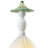 Mademoiselle 14.57" Gloss White Nolvety Table Lamp