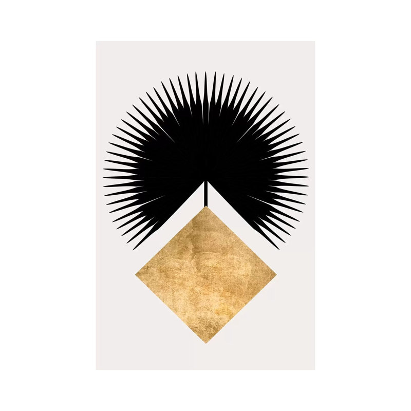 Shape No.14 by Kubistika - Wrapped Canvas Painting, 20.32 cm H x 30.48 cm W