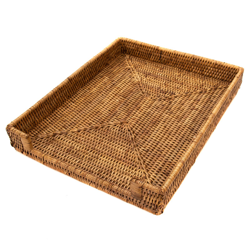 Panier en rotin Aisha Office, Brun miel