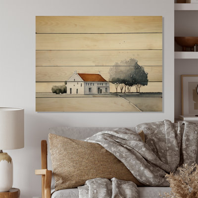 Décoration murale en bois Countryhouse In The Countryside - Lake House Cottage