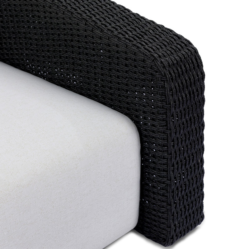 Westby Outdoor Chair-Faux Black Hyacinth, Faux Black Hyacinth, Alessi Linen