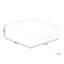 Ceazia 50cm Wide Square Abstract Pouffe Ottoman