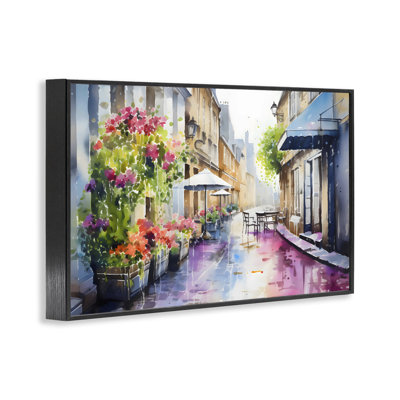 Summer Street Scene Framed Giclee, design by LSR Creative Studio