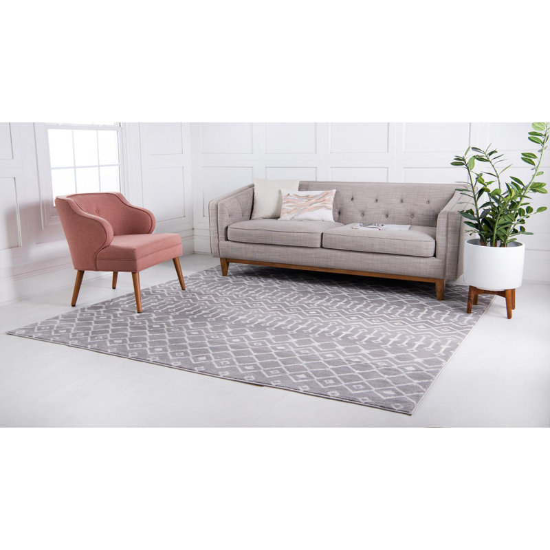 Peckler Geometric Indoor Rug, Square 6'1"