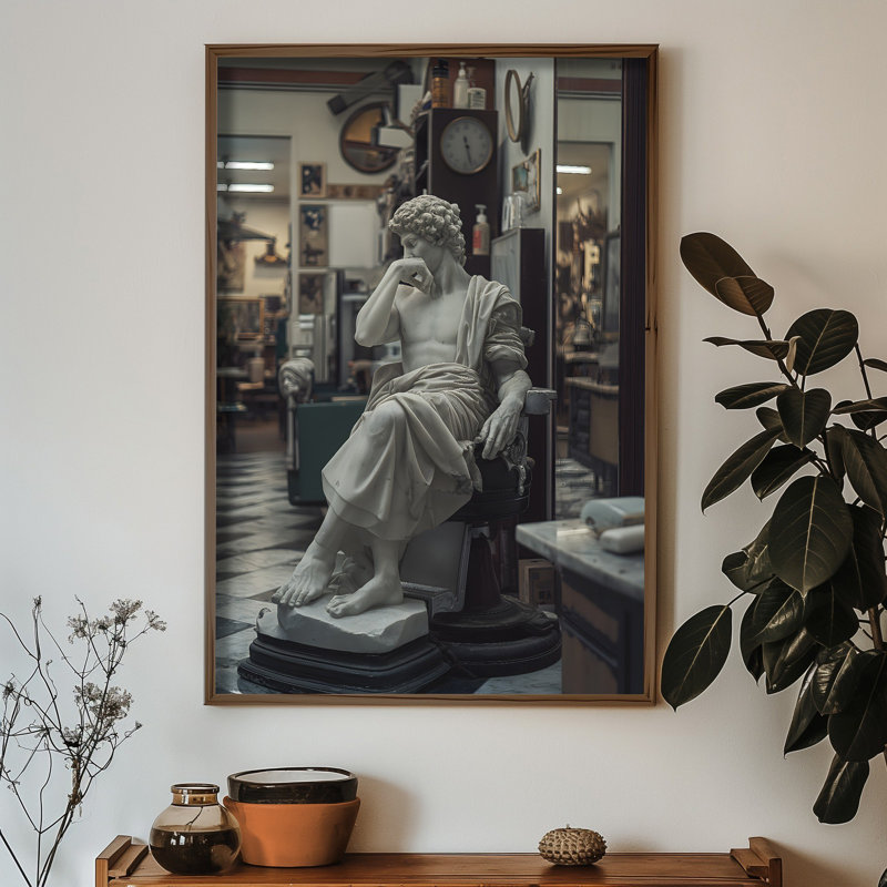 Elegant Decorative Framed MDF Painting, 19.7 x 27.6 x 0.1 inches | 100% MDF with 3 mm Thickness, 100% Spruce Frame | UV Printed Artwork Perfect for Living Room, Bedroom & Office Decor, Stylish & Durable Design