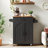 Small Kitchen Island with Storage Cabinet and Drawer, Rolling Kitchen Cart on Wheels with Spice Rack and Towel Rack-1161057505