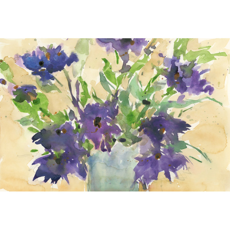 Floral Wild Thing I by Samuel Dixon - Wrapped Canvas Painting, 30cm H x 46cm W