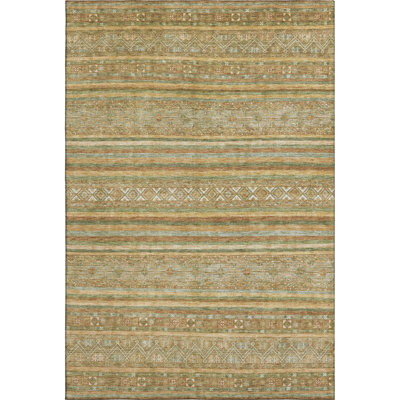 Premium Machine Washable Lampkins AMF1644 Stripes Rug