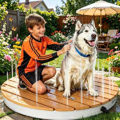 Outdoor Wood Fountain