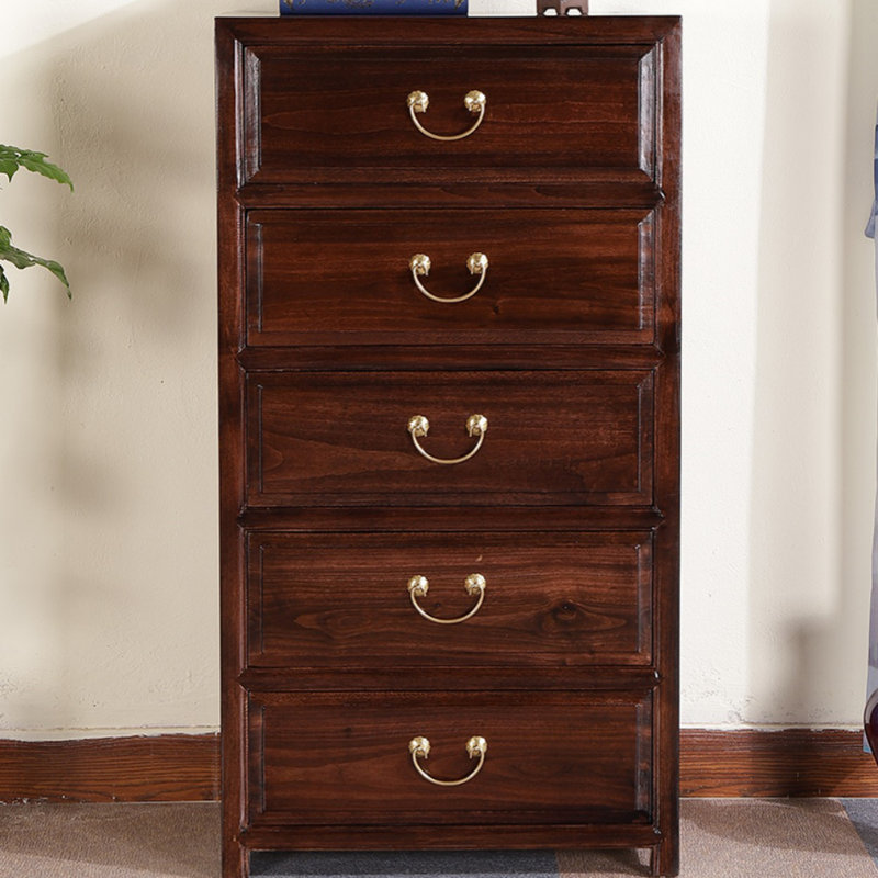 Armoire décorative simple en bois massif pour chambre à coucher