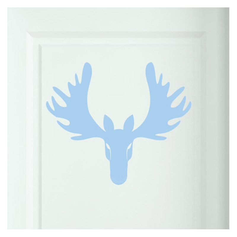 Animals Wall Decal, Light Blue