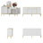 4-Door 1-Drawer Cabinet With Modern Style-807094525
