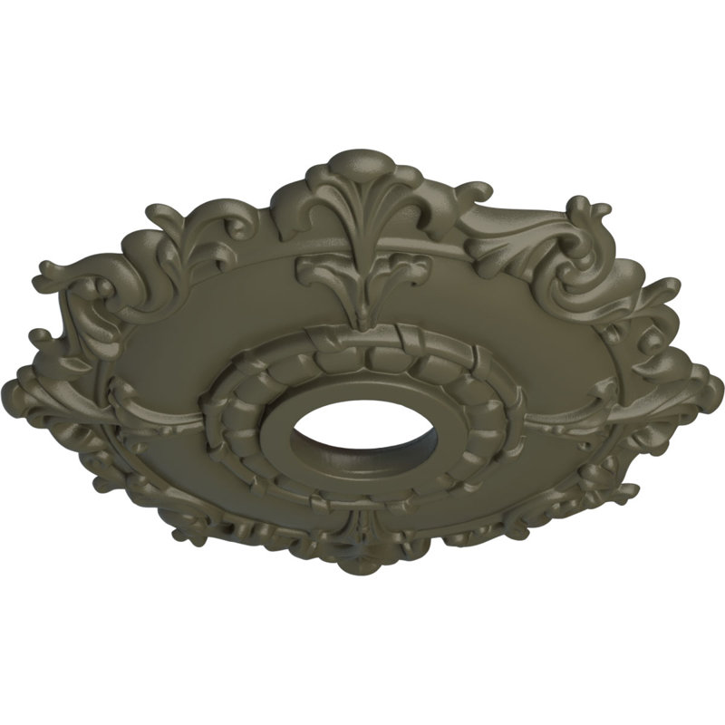 Endurathane Richmond Ceiling Medallion, 18"OD x 1 3/8"P (Fits Canopies up to 2 5/8"), Hand-Painted Americana Finish