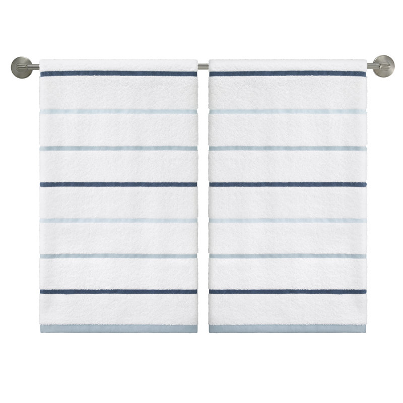Izod Sandbar Blue 2-Pack Bath Towel Set, Blue, Bath Towel - 2 Pack