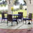 Leonard 4 - Person Patio Dining Set with Round Table , Cushions Included
