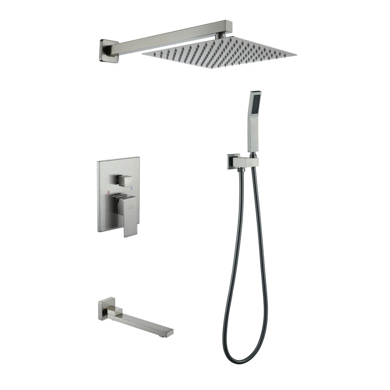 All-In-One Kit with Rough in-Valve, Brushed Nickel