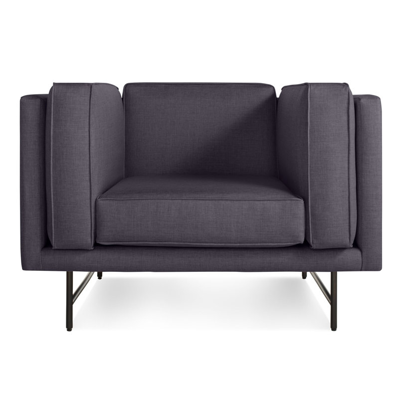 Bank Club Chair, Lava Polyester Blend, Black