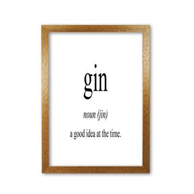 The Meaning Of Gin - Print