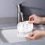 Porte-savon en céramique, autodrainant, double couche, convient pour la cuisine de salle de bain, style rétro simple