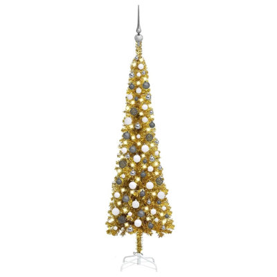 Easy Set-Up 59.1' Lighted Fir Christmas Tree