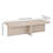 Elna Manufactured Wood Cross-Leg Coffee Table-670487632-659844661
