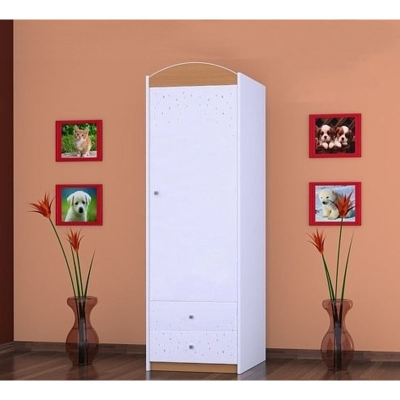 Montalvo 1 Door Wardrobe, Brown