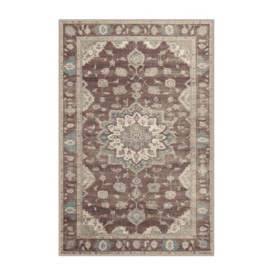 Tapis brun lavable à la machine