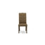 5 Piece Dinette Set for 4 Includes a Rectangle Dining Room Table with X-Legs and 4 Brown Linen Fabric Parson Dining Chairs, Distressed Jacobean-587233327-587233324-587233363