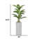 Artificial Palm Tree In A Square Beige Fiberstone Planter