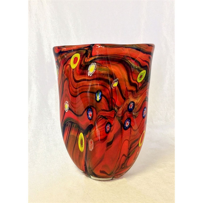Klak Glass Table Vase,  7"W x 13"H x 7"D