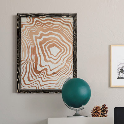 " Wood Grain Suminagashi I "