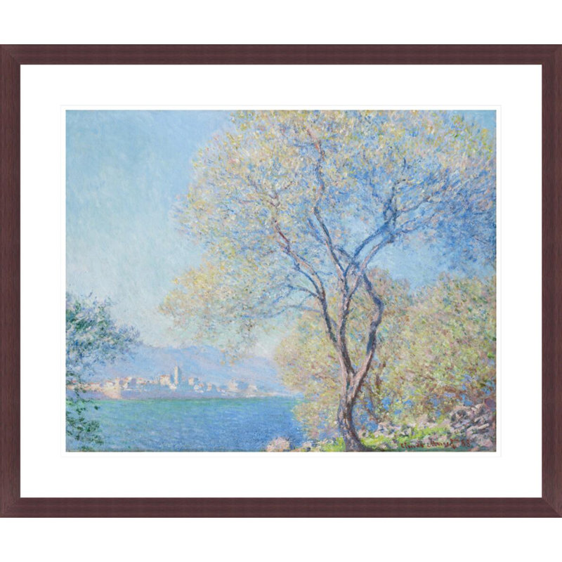 «Antibes Seen from La Salis» par Claude Monet, impression giclée encadrée, H 23,5 po x l 27,92 po